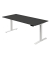 Sitz-Steh-Schreibtisch Move 3, elektrisch höhenverstellbar, 72-120cm (H), 180x80cm (BxT), rechteckig, anthrazit / weiß