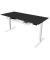 Sitz-Steh-Schreibtisch Move 3, elektrisch höhenverstellbar, 72-120cm (H), 180x80cm (BxT), rechteckig, anthrazit / weiß