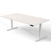 Sitz-Steh-Schreibtisch Move 3, elektrisch höhenverstellbar, 72-120cm (H), 200x100cm (BxT), rechteckig, weiß / weiß Sitz-Steh-Schreibtisch Move 3, elektrisch höhenverstellbar, 72-120cm (H), 200x100cm (BxT), rechteckig, weiß / weiß