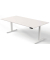 Sitz-Steh-Schreibtisch Move 3, elektrisch höhenverstellbar, 72-120cm (H), 200x100cm (BxT), rechteckig, weiß / weiß