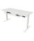 Sitz-Steh-Schreibtisch Move 3, elektrisch höhenverstellbar, 72-120cm (H), 200x100cm (BxT), rechteckig, weiß / weiß