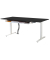 Sitz-Steh-Schreibtisch Move 3, elektrisch höhenverstellbar, 72-120cm (H), 200x100cm (BxT), rechteckig, anthrazit / weiß