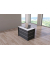 Empfangstheke BARI grau/wei&szlig; L-Form 150x95cm 