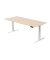 Sitz-Steh-Schreibtisch Move 3, elektrisch höhenverstellbar, 72-120cm (H), 180x80cm (BxT), rechteckig, ahorn / weiß