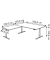 Sitz-Steh-Schreibtisch Move 3, elektrisch höhenverstellbar, 72-120cm (H), 200x100cm (BxT), L-Form, ahorn / weiß