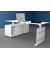 Sitz-Steh-Schreibtischkombination Move 3 10384410, elektrisch höhenverstellbar 72-120cm (H), 180x80cm (BxT), rechteckig, weiß / 