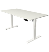 Sitz-Steh-Schreibtisch Move 1, elektrisch höhenverstellbar, 74-123cm (H), 160x80cm (BxT), rechteckig, weiß / weiß Sitz-Steh-Schreibtisch Move 1, elektrisch höhenverstellbar, 74-123cm (H), 160x80cm (BxT), rechteckig, weiß / weiß