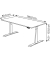 Sitz-Steh-Schreibtisch Move 1, elektrisch höhenverstellbar, 74-123cm (H), 160x80cm (BxT), rechteckig, weiß / weiß