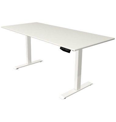 Sitz-Steh-Schreibtisch Move 1, elektrisch höhenverstellbar, 74-123cm (H), 180x80cm (BxT), rechteckig, weiß / weiß