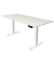 Sitz-Steh-Schreibtisch Move 1, elektrisch höhenverstellbar, 74-123cm (H), 180x80cm (BxT), rechteckig, weiß / weiß