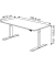 Sitz-Steh-Schreibtisch Move 1, elektrisch höhenverstellbar, 74-123cm (H), 180x80cm (BxT), rechteckig, weiß / weiß