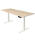 Sitz-Steh-Schreibtisch Move 1, elektrisch höhenverstellbar, 74-123cm (H), 180x80cm (BxT), rechteckig, ahorn / weiß