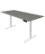 Sitz-Steh-Schreibtisch Move 1, elektrisch höhenverstellbar, 74-123cm (H), 180x80cm (BxT), rechteckig, weiß / weiß