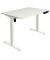 Sitz-Steh-Schreibtisch Move 1, elektrisch höhenverstellbar, 74-123cm (H), 120x80cm (BxT), rechteckig, weiß / weiß