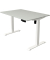 Sitz-Steh-Schreibtisch Move 1, elektrisch höhenverstellbar, 74-123cm (H), 120x80cm (BxT), rechteckig, weiß / weiß