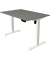 Sitz-Steh-Schreibtisch Move 1, elektrisch höhenverstellbar, 74-123cm (H), 120x80cm (BxT), rechteckig, graphit / weiß