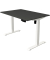 Sitz-Steh-Schreibtisch Move 1, elektrisch höhenverstellbar, 74-123cm (H), 120x80cm (BxT), rechteckig, anthrazit / weiß