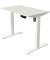 Sitz-Steh-Schreibtisch Move 1, elektrisch höhenverstellbar, 74-123cm (H), 100x60cm (BxT), rechteckig, weiß / weiß