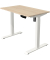 Sitz-Steh-Schreibtisch Move 1, elektrisch höhenverstellbar, 74-123cm (H), 100x60cm (BxT), rechteckig, ahorn / weiß