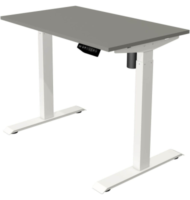 Sitz-Steh-Schreibtisch Move 1, elektrisch höhenverstellbar, 74-123cm (H), 100x60cm (BxT), rechteckig, graphit / weiß