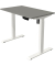 Sitz-Steh-Schreibtisch Move 1, elektrisch höhenverstellbar, 74-123cm (H), 100x60cm (BxT), rechteckig, graphit / weiß