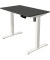 Sitz-Steh-Schreibtisch Move 1, elektrisch höhenverstellbar, 74-123cm (H), 100x60cm (BxT), rechteckig, anthrazit / weiß