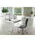 Sitz-Steh-Schreibtisch Move 1, elektrisch höhenverstellbar, 74-123cm (H), 100x60cm (BxT), rechteckig, anthrazit / weiß