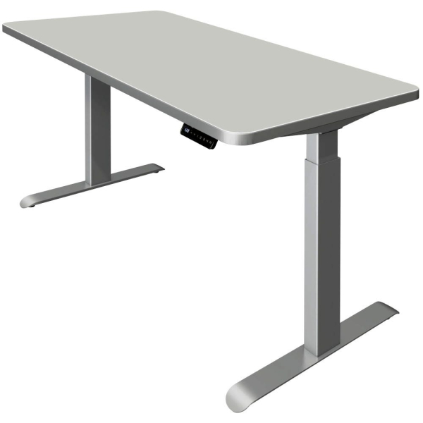 4044917437753 - Sitz-Steh-Schreibtisch Move 3 Premium 10331211 elektrisch höhenverstellbar 72-121cm (H) 160cmx80cm (BxT) rechteckig lichtgra