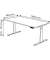 Sitz-Steh-Schreibtisch Move 3 Premium, elektrisch höhenverstellbar, 72-121cm (H), 160x80cm (BxT), rechteckig, lichtgrau / silber