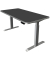 Sitz-Steh-Schreibtisch Move 3 Premium, elektrisch höhenverstellbar, 72-121cm (H), 160x80cm (BxT), rechteckig, anthrazit / silber