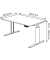 Sitz-Steh-Schreibtisch Move 3 tube, elektrisch h&ouml;henverstellbar, 72-120cm (H), 120x80cm (BxT), rechteckig, wei&szlig; / silber
