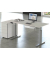 Sitz-Steh-Schreibtisch Move 3, elektrisch höhenverstellbar, 72-120cm (H), 120x80cm (BxT), rechteckig, weiß / silber