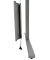 Sitz-Steh-Schreibtisch Move 3 tube, elektrisch h&ouml;henverstellbar, 72-120cm (H), 120x80cm (BxT), rechteckig, ahorn / silber