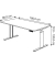 Sitz-Steh-Schreibtisch Move 3, elektrisch höhenverstellbar, 72-120cm (H), 180x80cm (BxT), rechteckig, weiß / silber