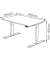 Sitz-Steh-Schreibtisch Move 1, elektrisch h&ouml;henverstellbar, 74-123cm (H), 120x80cm (BxT), rechteckig, ahorn / silber