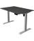 Sitz-Steh-Schreibtisch Move 1, elektrisch höhenverstellbar, 74-123cm (H), 120x80cm (BxT), rechteckig, anthrazit / silber