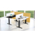 Sitz-Steh-Schreibtisch Move 3 elegant, elektrisch höhenverstellbar, 72-120cm (H), 200x100cm (BxT), rechteckig, weiß / anthrazit