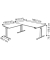 Sitz-Steh-Schreibtisch Move 3 elegant, elektrisch höhenverstellbar, 72-120cm (H), 180x180cm (BxT), L-Form, eiche / anthrazit