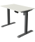 Sitz-Steh-Schreibtisch Move 1, elektrisch höhenverstellbar, 74-123cm (H), 100x60cm (BxT), rechteckig, weiß / anthrazit