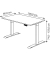 Sitz-Steh-Schreibtisch Move 1, elektrisch höhenverstellbar, 74-123cm (H), 100x60cm (BxT), rechteckig, weiß / anthrazit