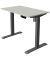 Sitz-Steh-Schreibtisch Move 1, elektrisch höhenverstellbar, 74-123cm (H), 100x60cm (BxT), rechteckig, lichtgrau / anthrazit
