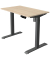 Sitz-Steh-Schreibtisch Move 1, elektrisch höhenverstellbar, 74-123cm (H), 100x60cm (BxT), rechteckig, ahorn / anthrazit
