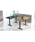 Sitz-Steh-Schreibtisch Move 1, elektrisch h&ouml;henverstellbar, 74-123cm (H), 100x60cm (BxT), rechteckig, eiche / anthrazit