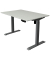 Sitz-Steh-Schreibtisch Move 1, elektrisch höhenverstellbar, 74-123cm (H), 120x80cm (BxT), rechteckig, lichtgrau / anthrazit