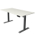 Sitz-Steh-Schreibtisch Move 1, elektrisch höhenverstellbar, 74-123cm (H), 160x80cm (BxT), rechteckig, weiß / anthrazit