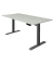 Sitz-Steh-Schreibtisch Move 1, elektrisch höhenverstellbar, 74-123cm (H), 160x80cm (BxT), rechteckig, lichtgrau / anthrazit