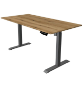 Sitz-Steh-Schreibtisch Move 1, elektrisch höhenverstellbar, 74-123cm (H), 160x80cm (BxT), rechteckig, eiche / anthrazit