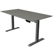 Sitz-Steh-Schreibtisch Move 1, elektrisch höhenverstellbar, 74-123cm (H), 160x80cm (BxT), rechteckig, graphit / anthrazit