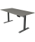 Sitz-Steh-Schreibtisch Move 1, elektrisch höhenverstellbar, 74-123cm (H), 160x80cm (BxT), rechteckig, graphit / anthrazit