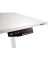 Sitz-Steh-Schreibtisch Move 1, elektrisch höhenverstellbar, 74-123cm (H), 180x80cm (BxT), rechteckig, weiß / anthrazit